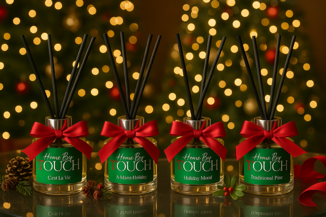 Home By Touch Holiday Fragrance Collection – Candles, Diffusers & Oils