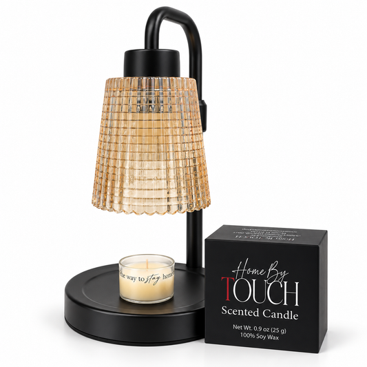 Home By TOUCH LuxeGlow Adjustable Candle Warmer Lamp with Time