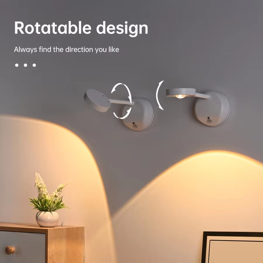 Rechargeable Wireless LED Spotlight for Effortless Installation and Impressive Wall Murals