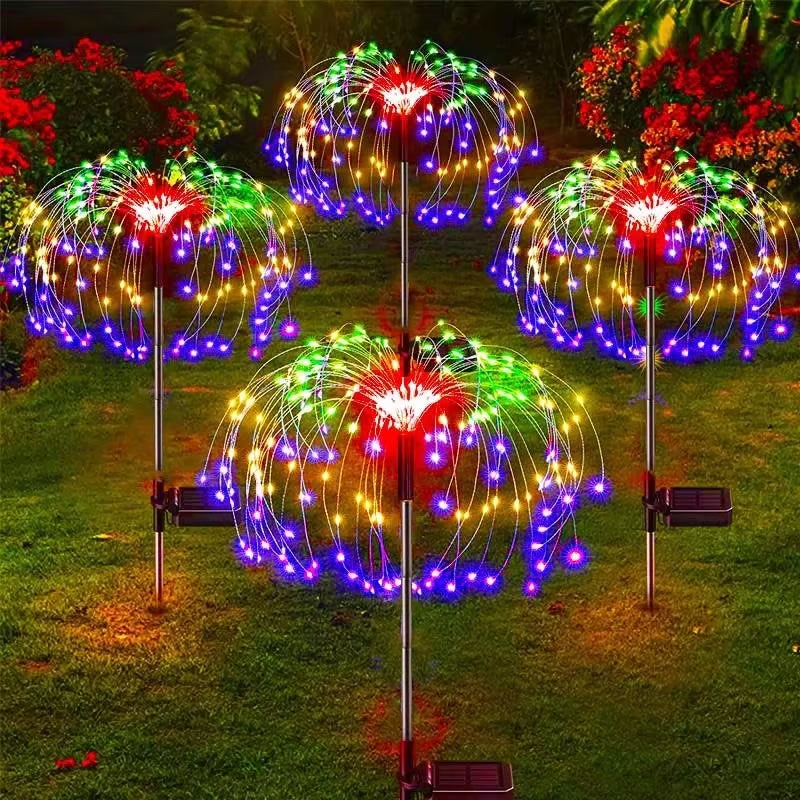LED Solar Dandelion Fairy Lights - Waterproof Outdoor Garden Decoration for Elegant Landscape Illumination
