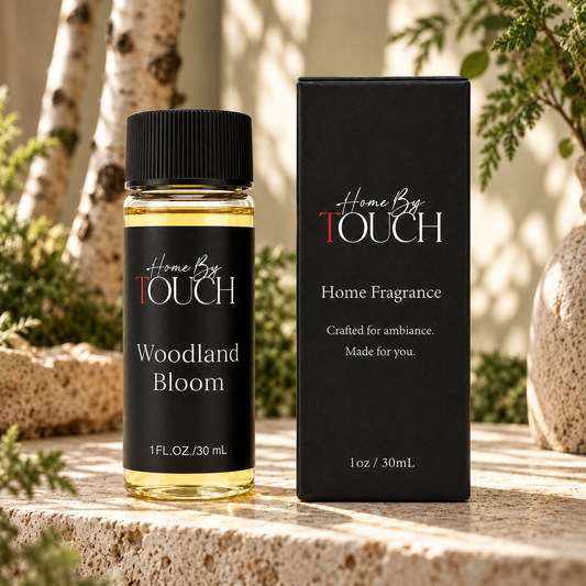 Woodland Bloom — Luxury Fragrance Oil in a styled fragrance oil product photograph