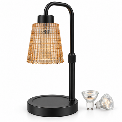Home By TOUCH LuxeGlow Adjustable Candle Warmer Lamp with Time