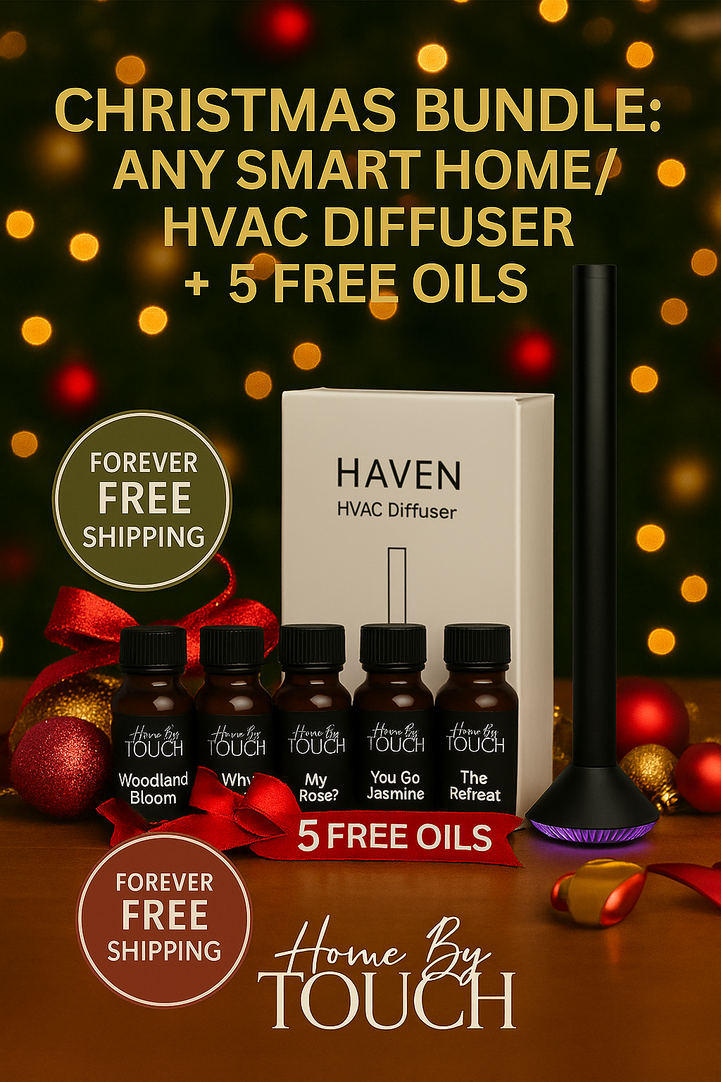 Smart Home/HVAC Diffuser w/ 5 fragrance oils