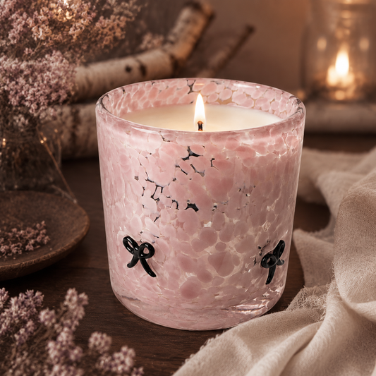 Mauve Bow 9 oz Special Edition Soy Candle - Woodland Bloom