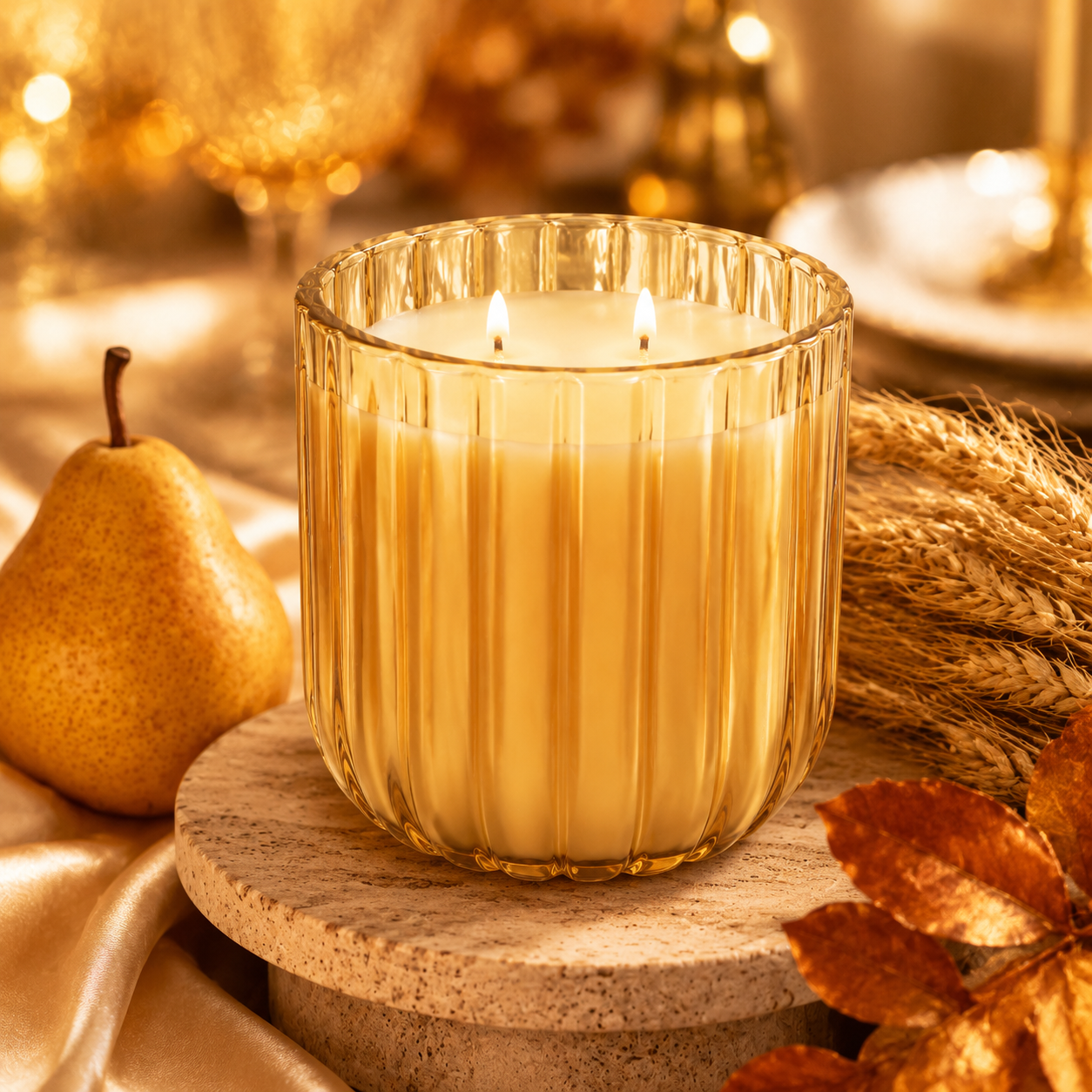 Champagne Harvest 20 oz Special Edition Soy Candle - Holiday Mood