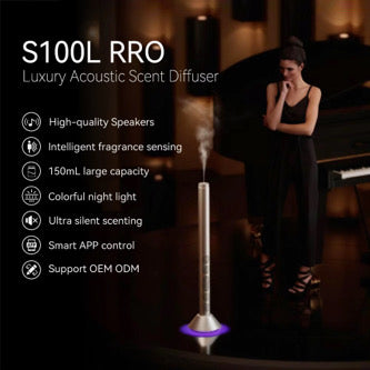 S100L PRO Smart Diffuser + Bluetooth Speaker – Scent, Sound & Entertain Anywhere - Home By TOUCH