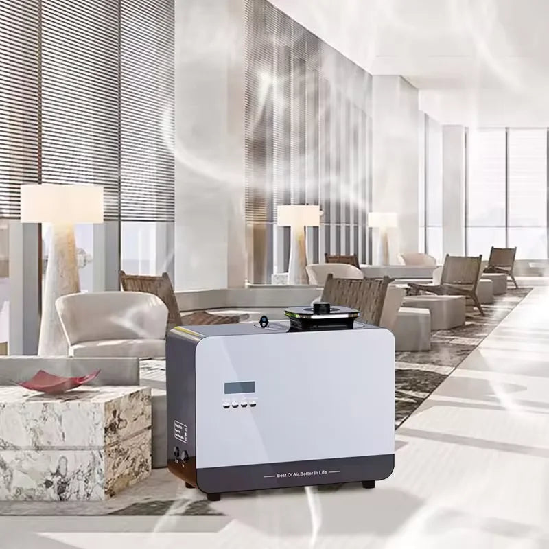 Hotel Collection Lobby Large Space Air Freshener HVAC Aromatherapy Essential Oil Scent Diffuser Machine for 800ml Plastic Bottle