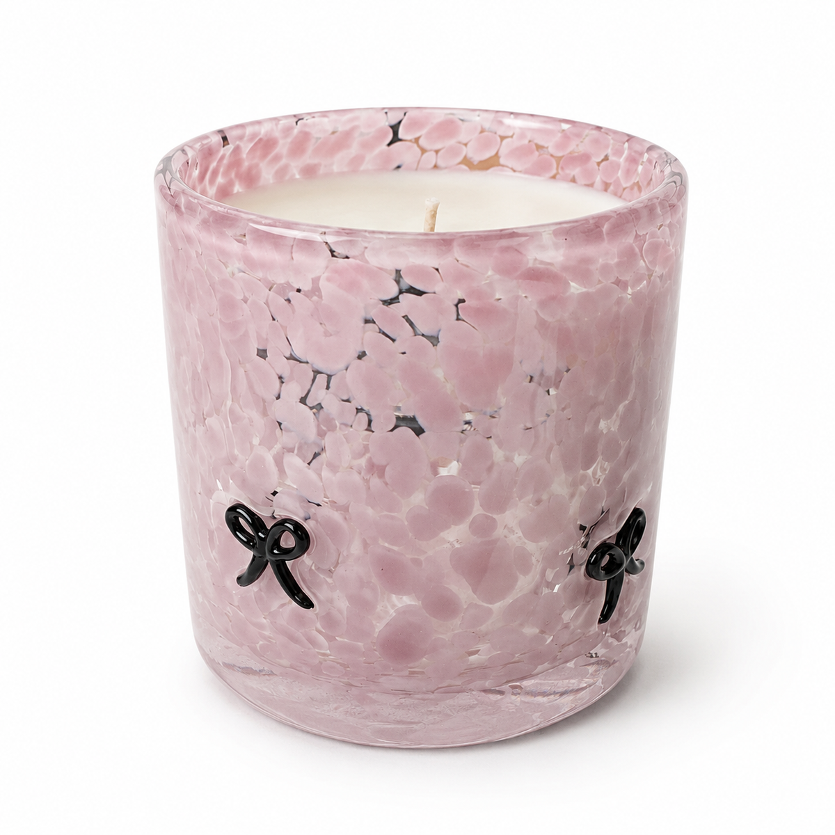 Mauve Bow 9 oz special-edition pink soy candle by Home By TOUCH