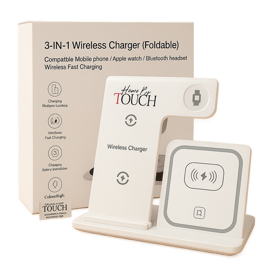 Home By Touch™ 3-in-1 Foldable Magnetic Wireless Charger (Apple Devices Only) - Home By TOUCH