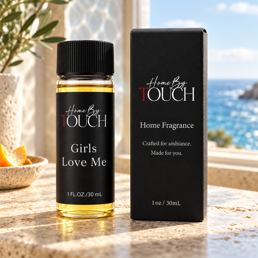 Girls Love Me — Luxury Fragrance Oil in a styled fragrance oil product photograph