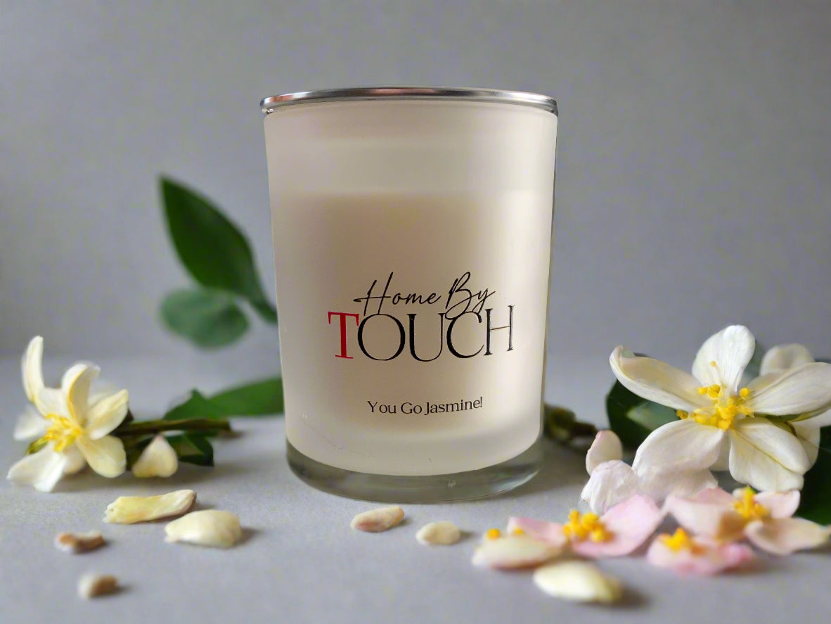 You Go, Jasmine! Candle | Elegant Floral Scented Soy Candle – Home By TOUCH - Home By TOUCH